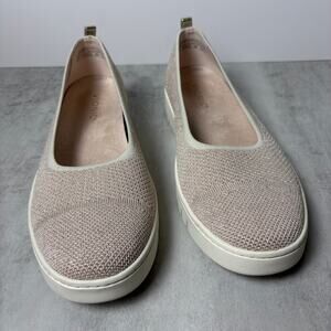 Vionic Uptown Knit Skimmer Flat Shoes Cameo Rose VIO Motion Women's 9.5